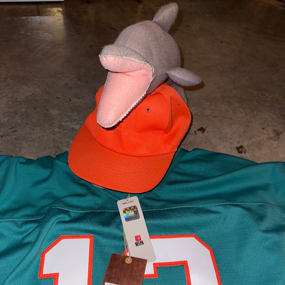 1970’s Handmade Dolphins Hat! The ULTIMATE MIAMI DOLPHINS fan hat!!